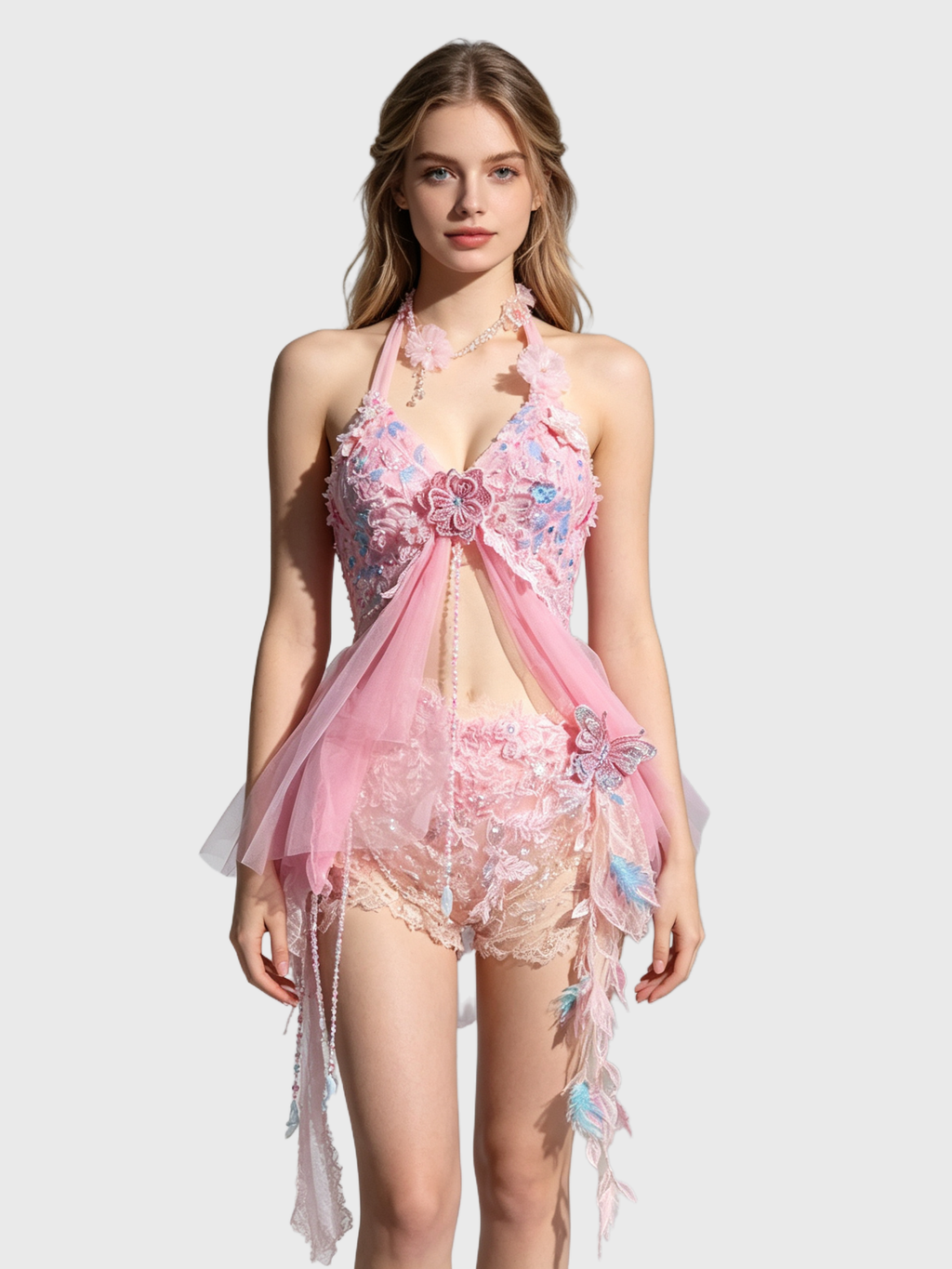 Sakura Mist — Pink Sheer Fairy Set