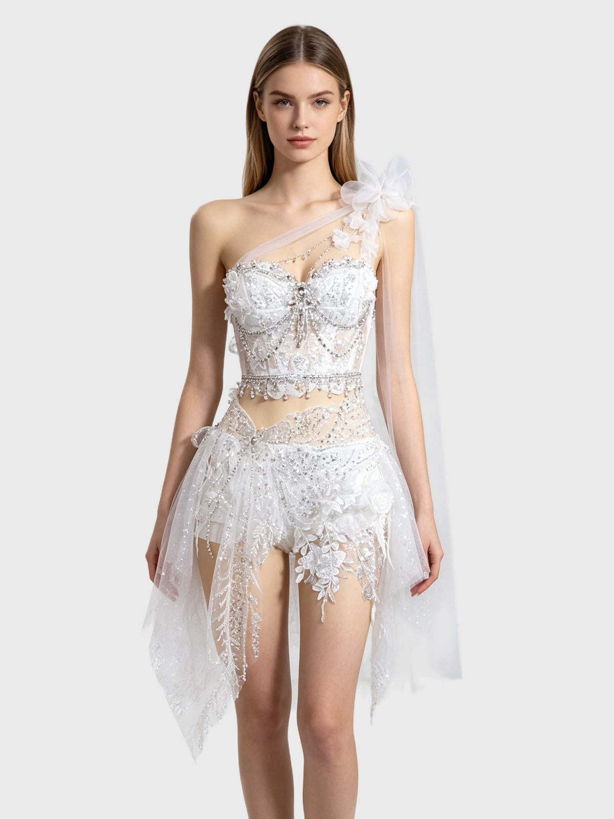 White Spirit — One-Shoulder Fairy Set