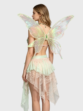 Spring Butterfly — Rainbow Fairy Bustier Set (No Wings)