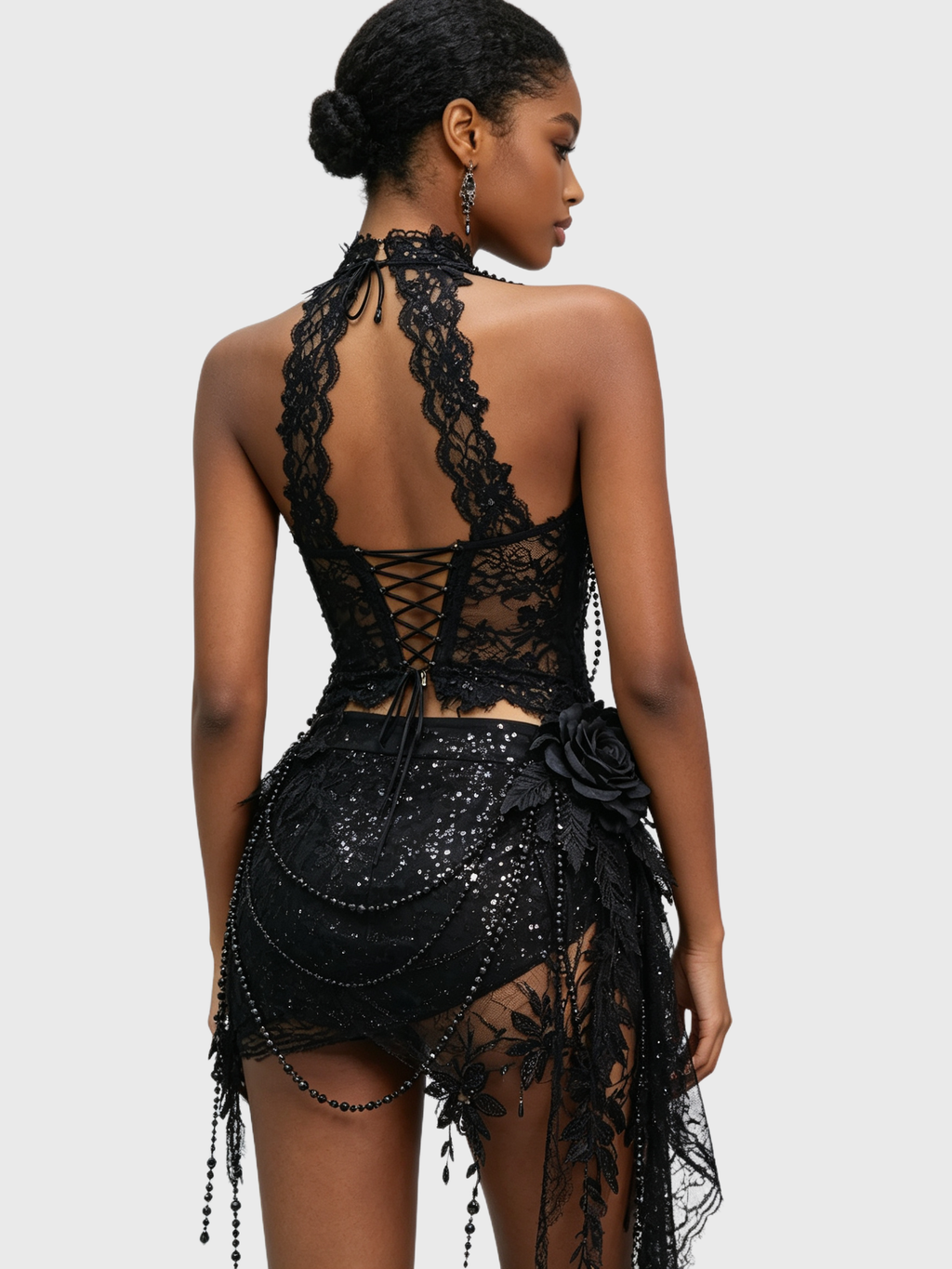 Night Thorns — Black Lace Gothic Set