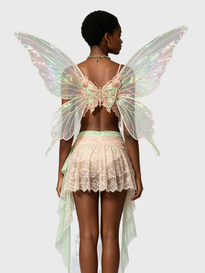 Spring Butterfly — Rainbow Fairy Bustier Set (No Wings)
